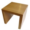Oak Veneer Slab End Table