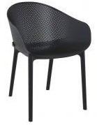 Avril polypropyle chair black