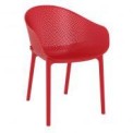 Avril polypropyle chair red plastic chair