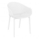 Avril polypropyle chair white plastic chair