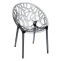 Crystelle plastic chair Smoke Grey
