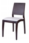 Tampa Side chair wenge frame wine faux leather