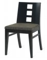 Tampa Side chair wenge frame lime green faux leather