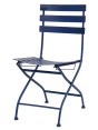 Metal Folding Chair Dark Blue
