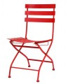 Metal Folding Chair Red
