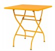 Square Folding Outdoor Table Orange