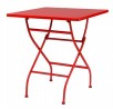 Square Folding Outdoor Table Red
