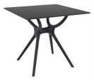 Mantis Black Square Outdoor Dining Table