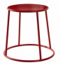 Industrial Aluminium Low Stool Red