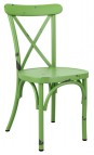 Dainty Aluminium Cafe Side Chair Green