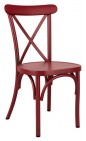 Dainty Aluminium Cafe Side Chair Red