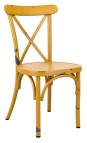 Dainty Aluminium Cafe Side Chair Yellow