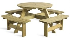Lynx Zebra Square Outdoor Dining Table