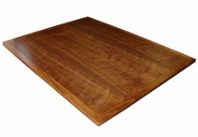 Walnut Veneer with hardwood edge